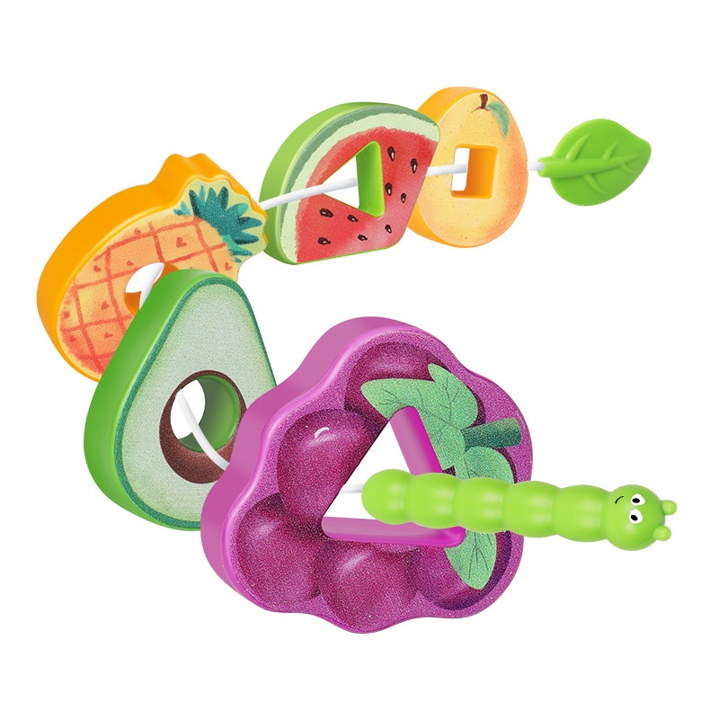Fruit Skewer Childrens Educational Toy Beading Teaching Aid — foto 3