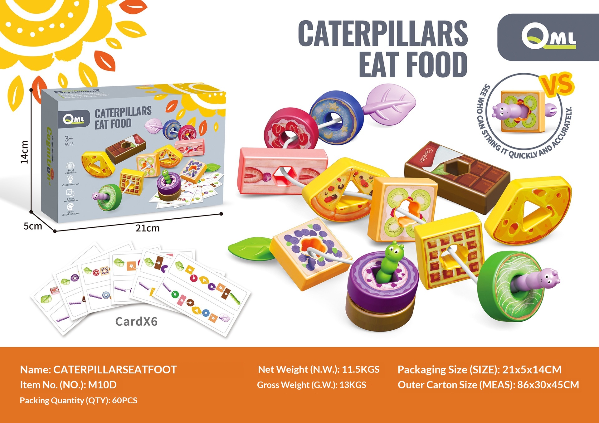 Fruit Skewer Childrens Educational Toy Beading Teaching Aid — foto 6