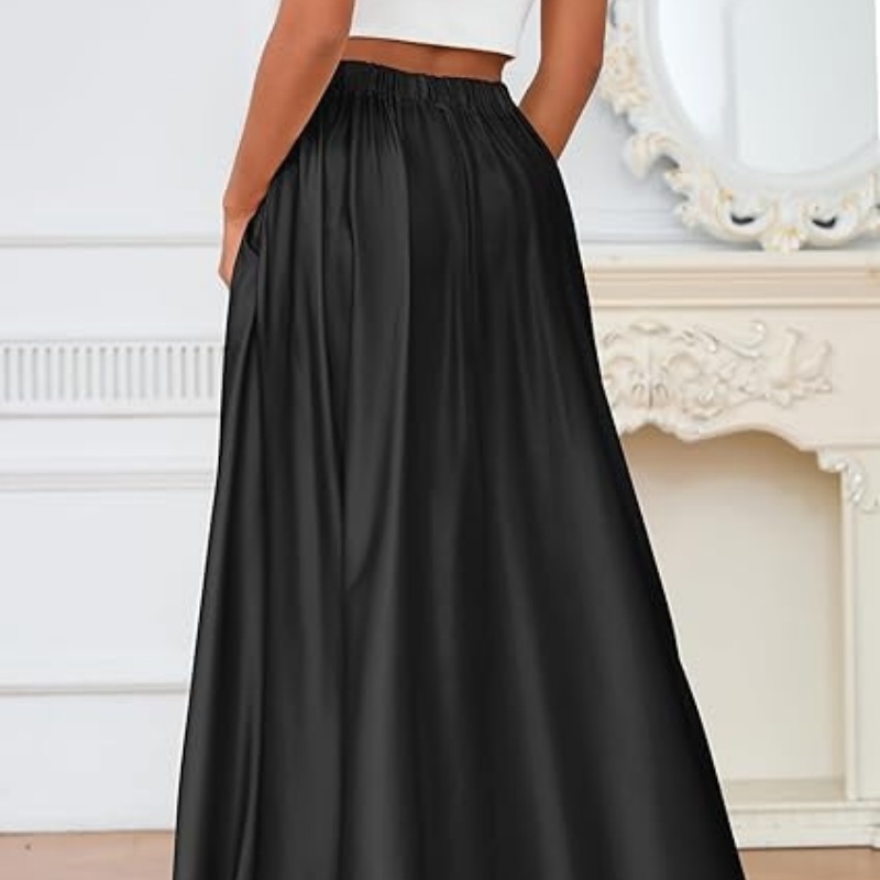 New Elegant Solid-color Pocket Dress For Women