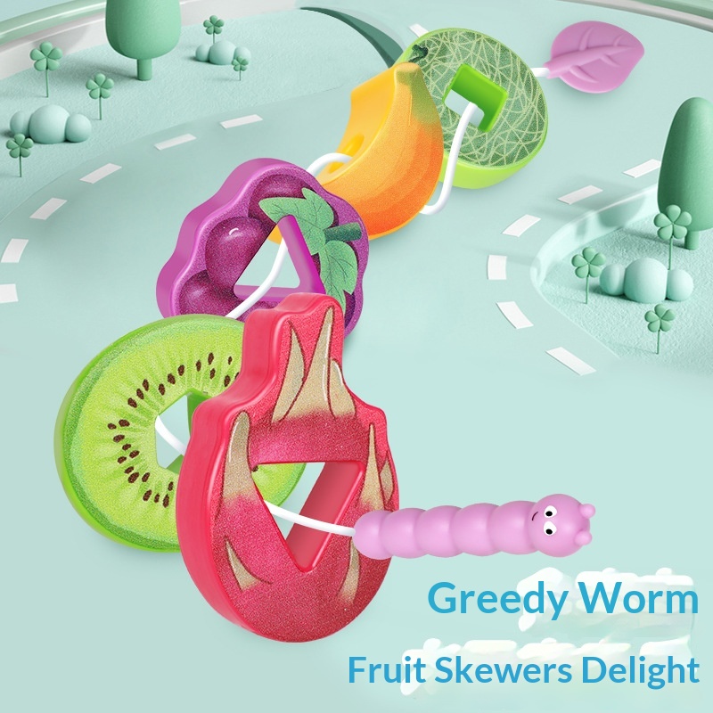 Fruit Skewer Childrens Educational Toy Beading Teaching Aid — foto 5