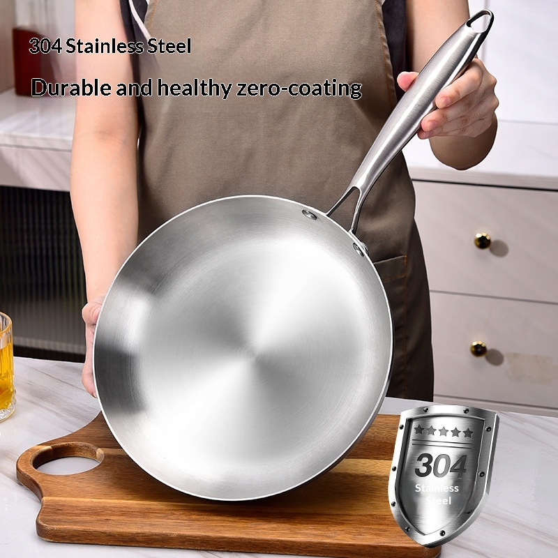 Three-layer Steel Non-stick Pan Uncoated