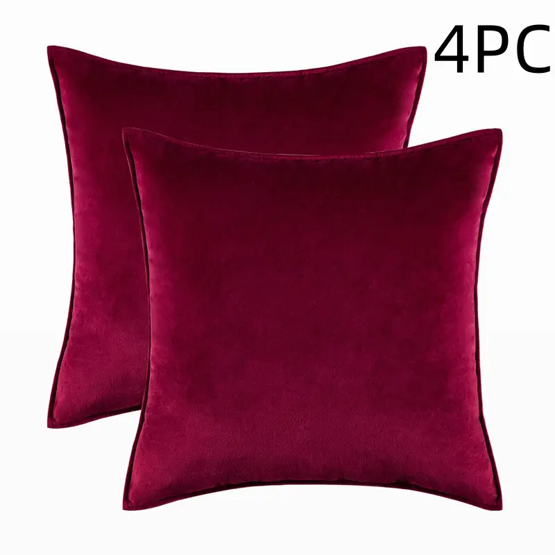 Covered Velvet Waist Pillow Cushion Cover