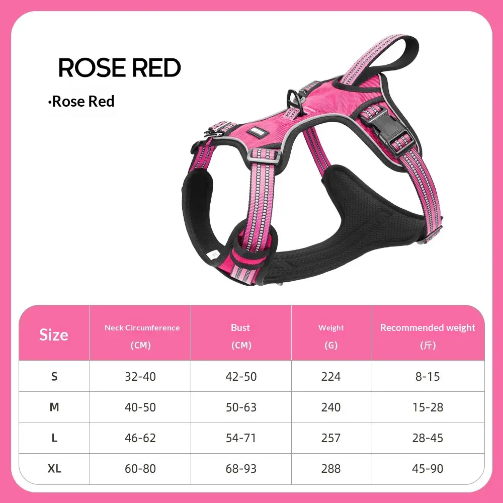 Lightweight Dual-Use Dog Harness For Car Traction