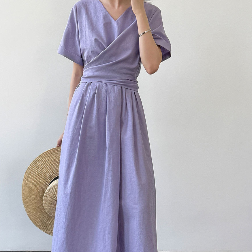 Sophisticated Cross-Tie Dress For Women
