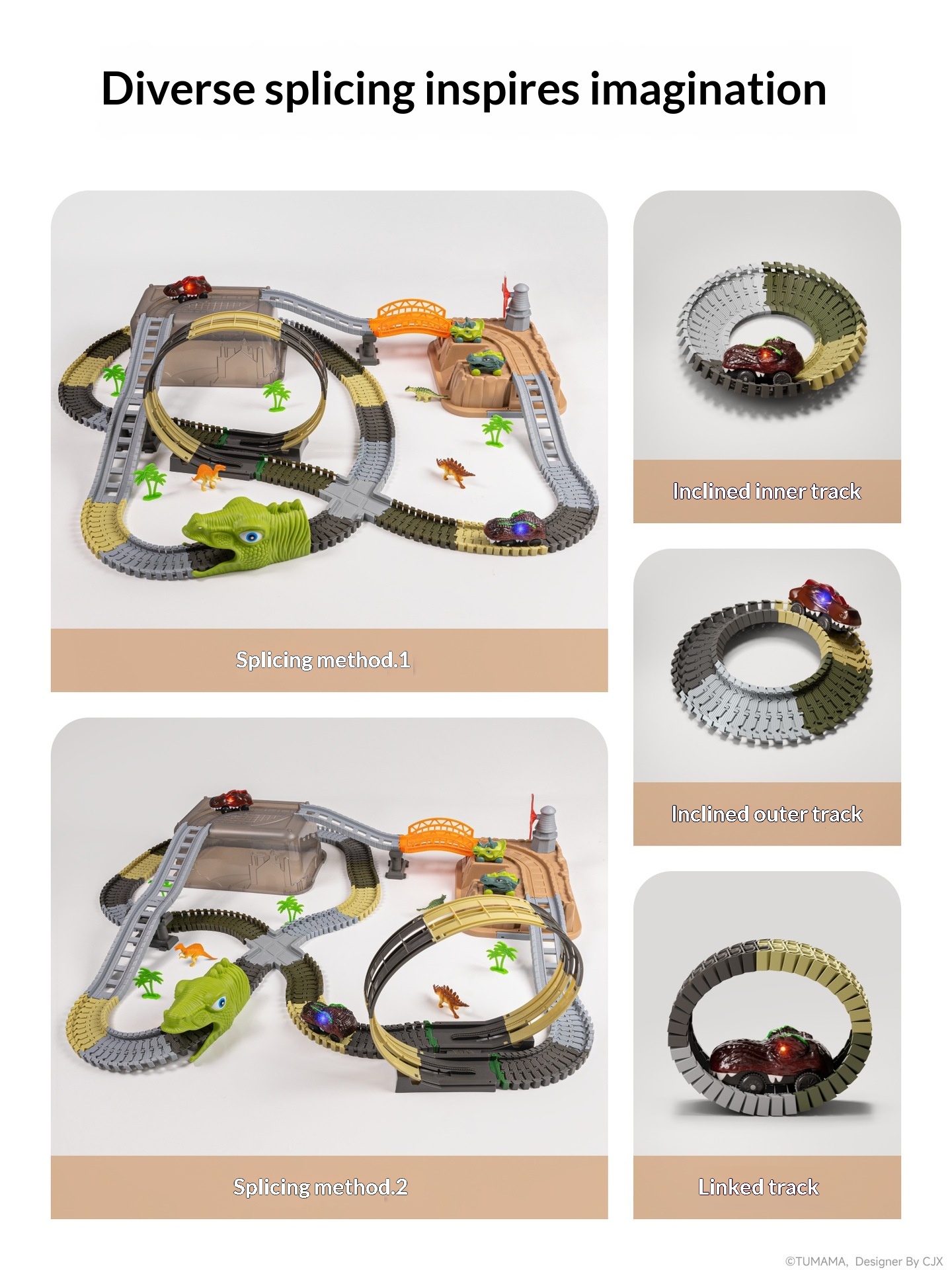 DIY Assembled Roller Coaster Educational Toy In A Bucket 4
