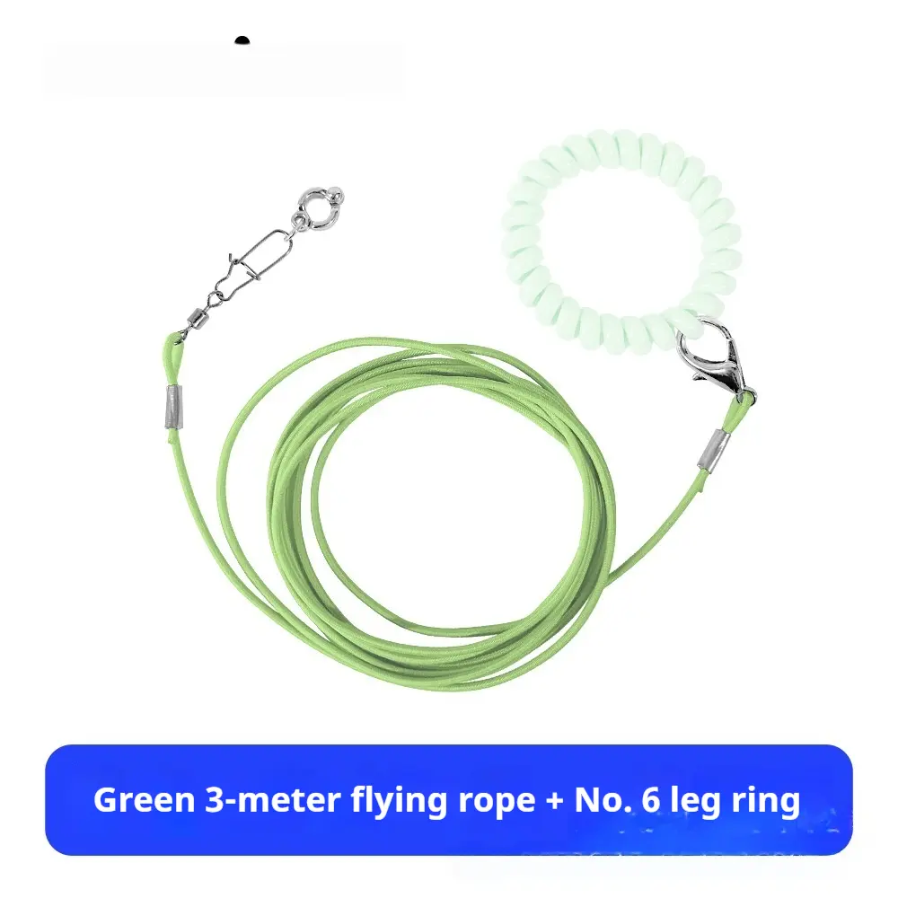 Qingsong Pet Parrot Ultra Lightweight Release Leash With Adjustable Buckle Bird-Walking Essential