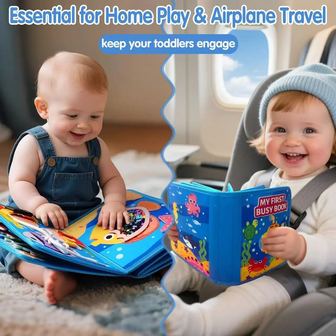 Marine-themed Felt Early-learning Board Educational Toy