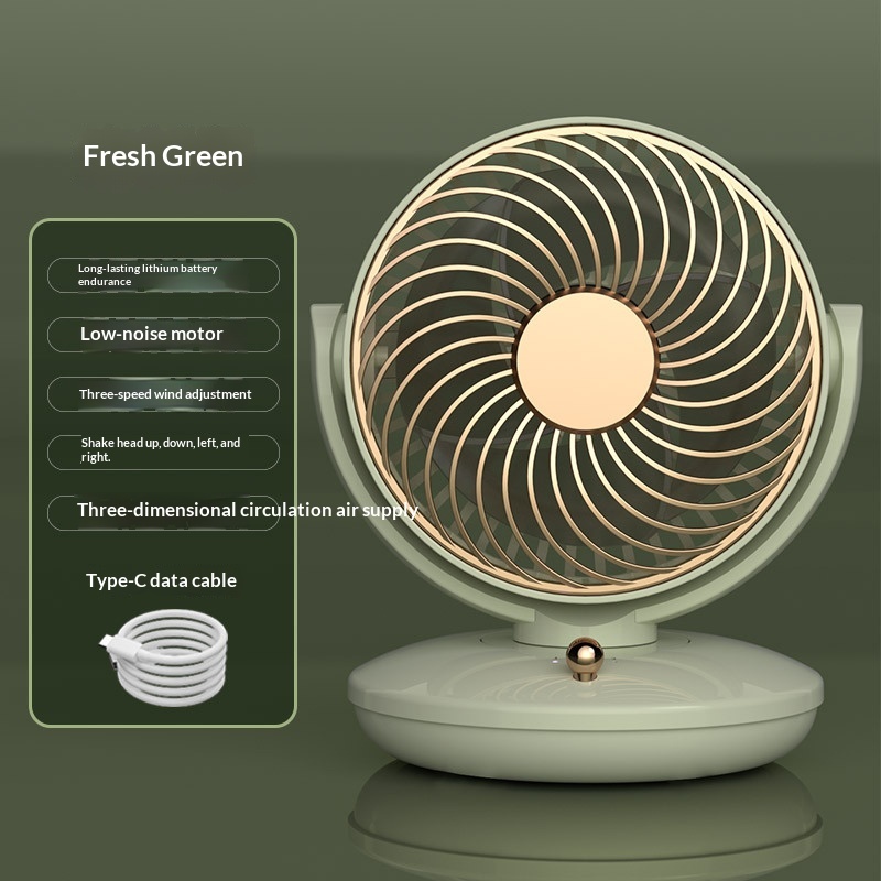 Automatic Oscillating Desktop Mini Fan Electric Fan