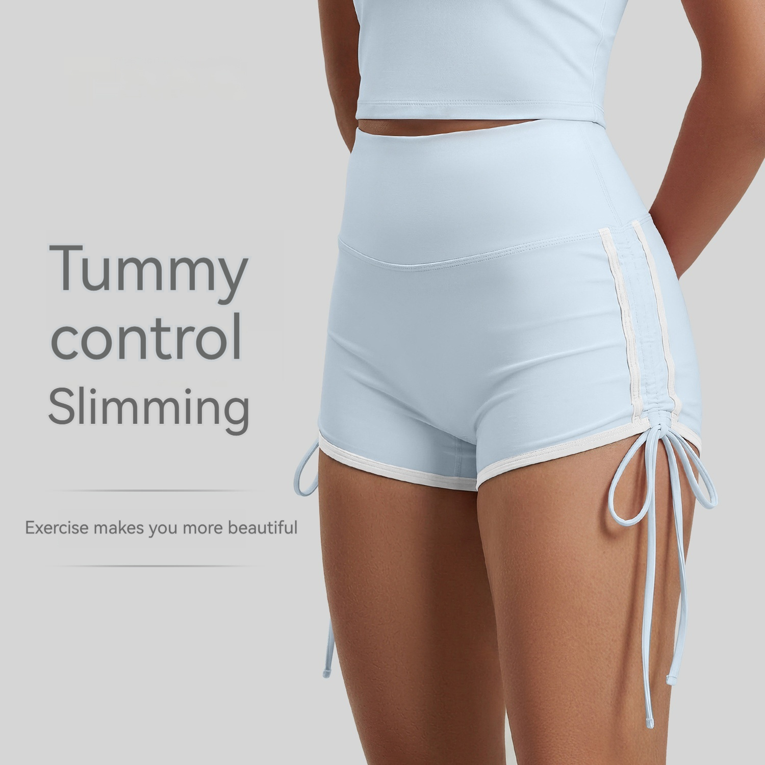 New Womens Drawstring Sports Shorts