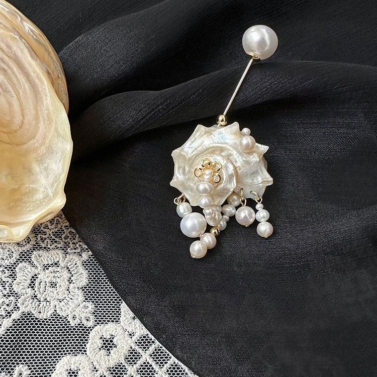 Conch Shell Pearl Brooch, picture 4 of 5