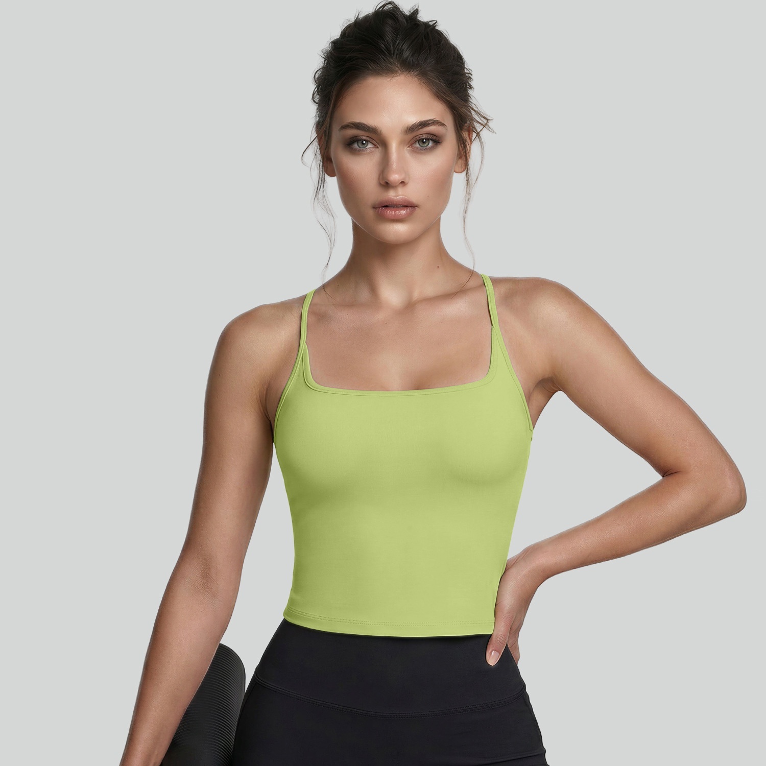 U-Neck High-Elastic Sports Underwear Womens Summer Vest