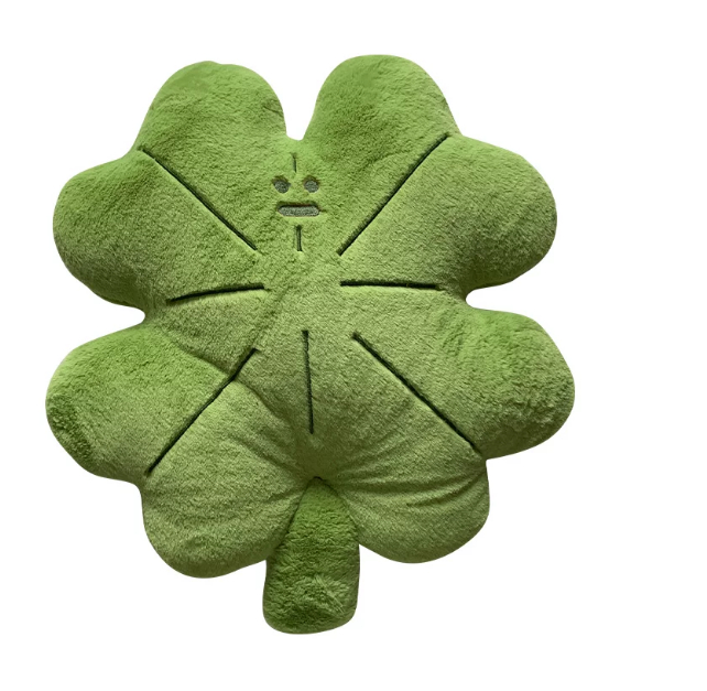 Lucky Charm-shaped Throw Pillow Lumbar Support Cushion Seat Cushion Backrest Pad — foto 5