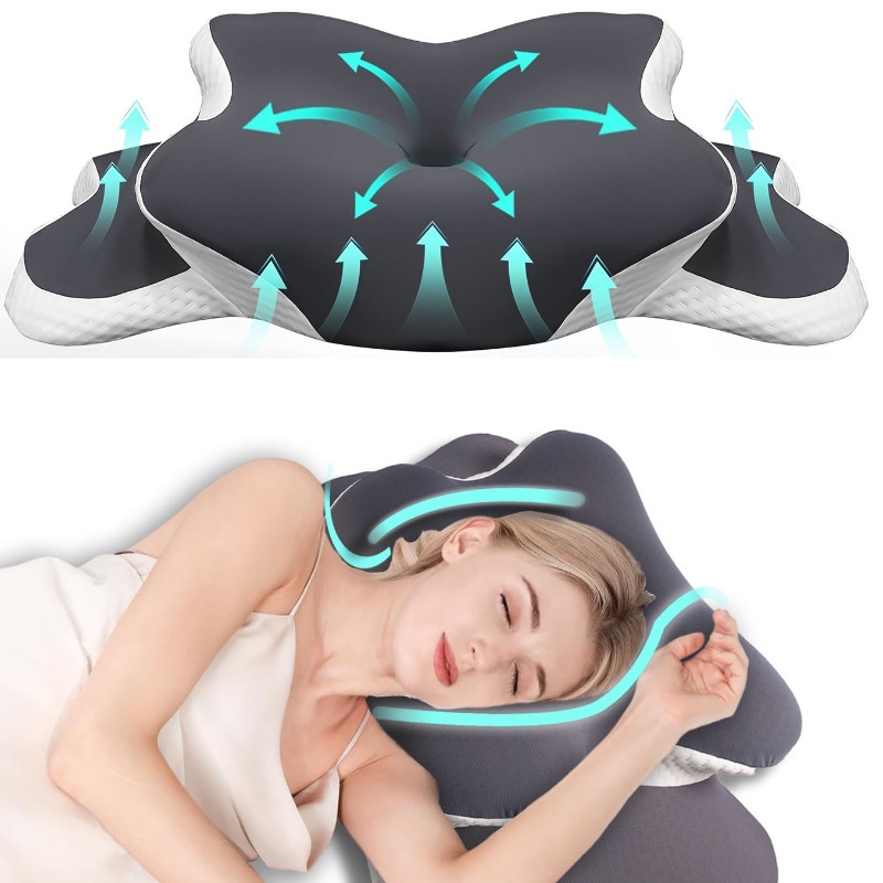 Portable And Comfortable Memory Foam Neck-support Pillow