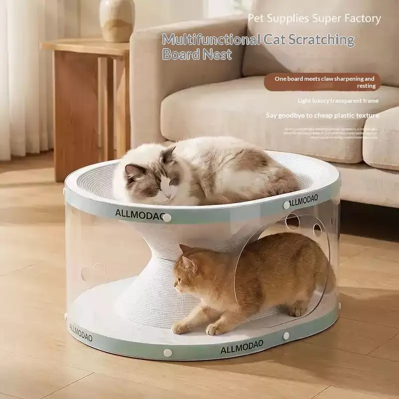 All-in-one No-installation Cat Scratcher Tunnel Toy