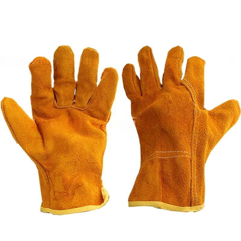 Leather Gloves Non-slip And Breathable Extended-length Welders Gloves 3