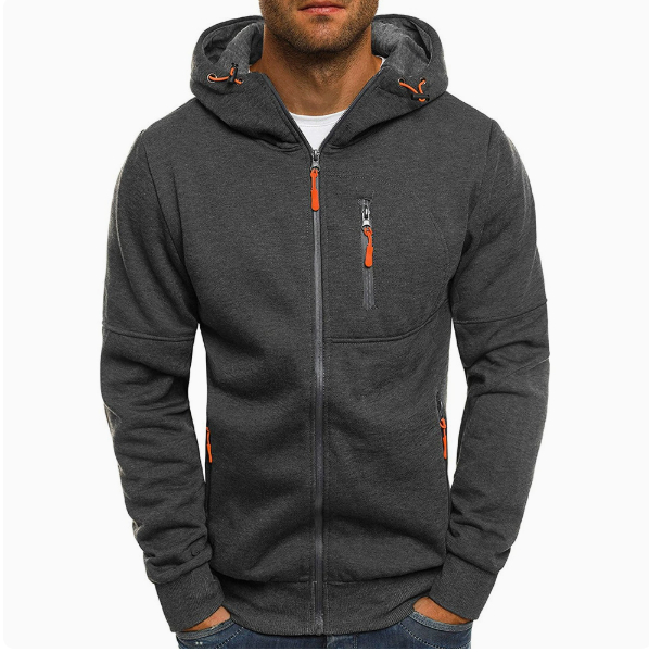 Men Hoodie Cotton Jacket