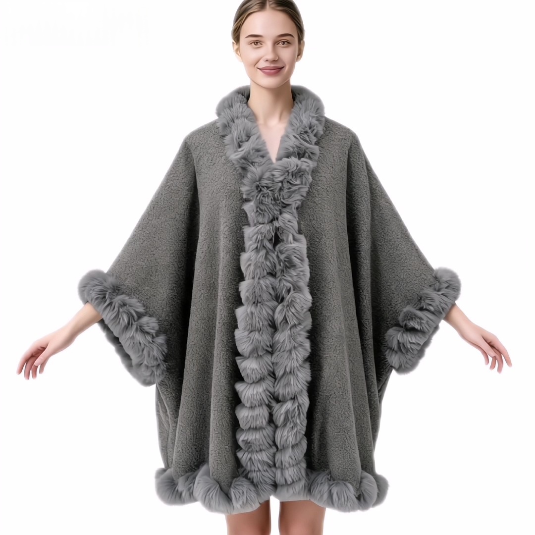 Women's Solid Color Casual Autumn And Winter Shawl