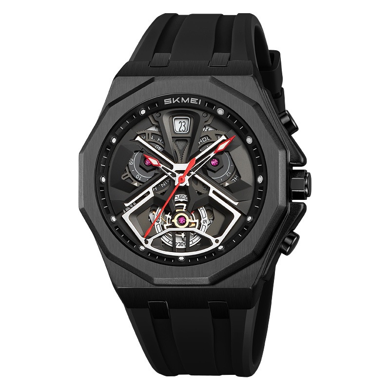 Mens Hollow-out Waterproof Multi-function Watch 2