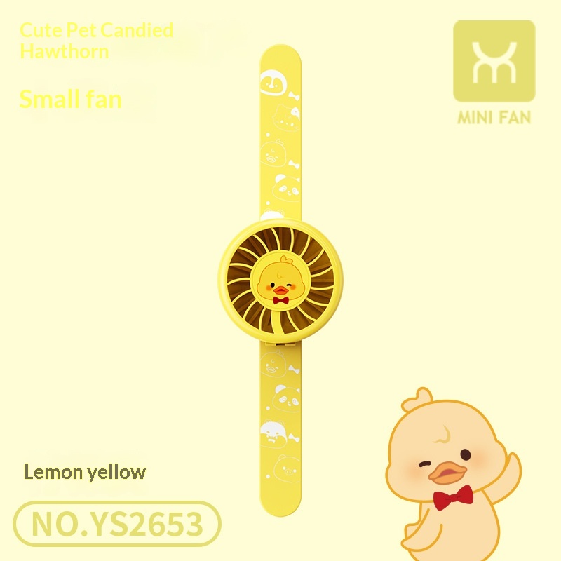 Childrens Handheld Rechargeable Mini Watch Fan 9