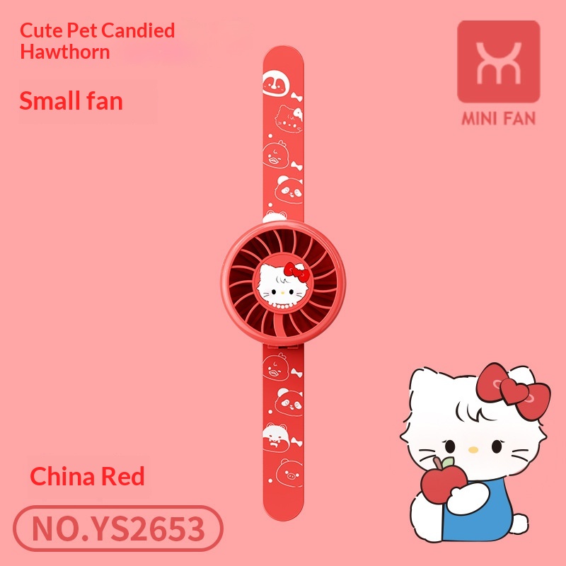 Childrens Handheld Rechargeable Mini Watch Fan 6