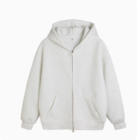 Fashionable Hooded Cardigan Layered Sweatshirt Mens Trendy Hoodie