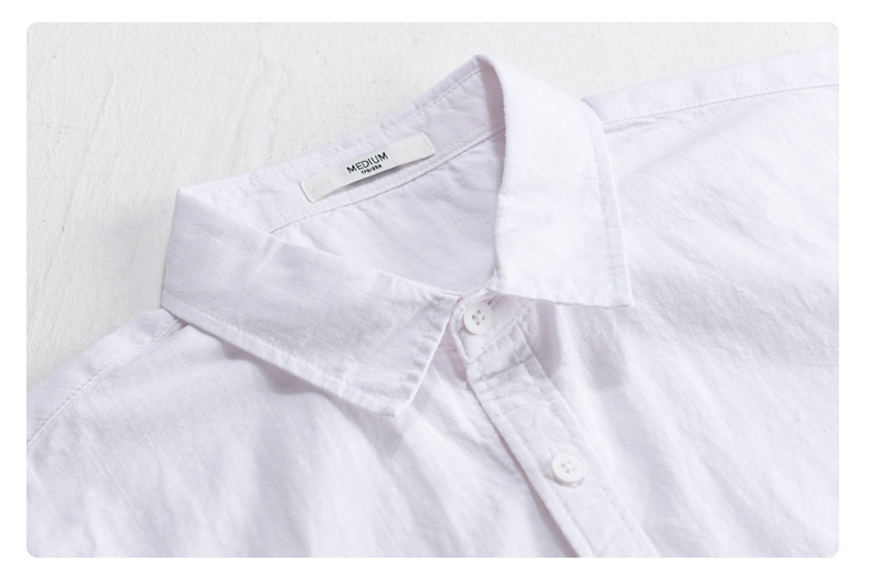 Summer Mens Clothing Simple Versatile Short-sleeve Shirt