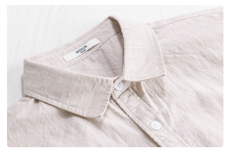 Summer Mens Clothing Simple Versatile Short-sleeve Shirt