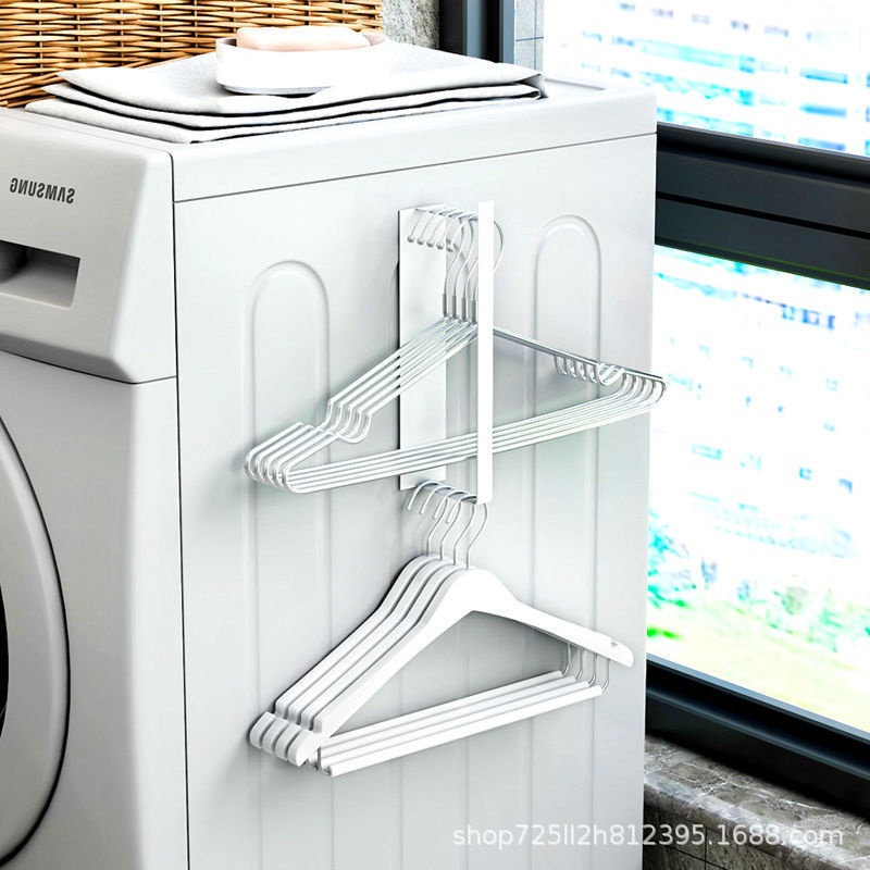 Magnetic Clothes Hanger Storage Rack A Handy Gadget For The Washing Machine