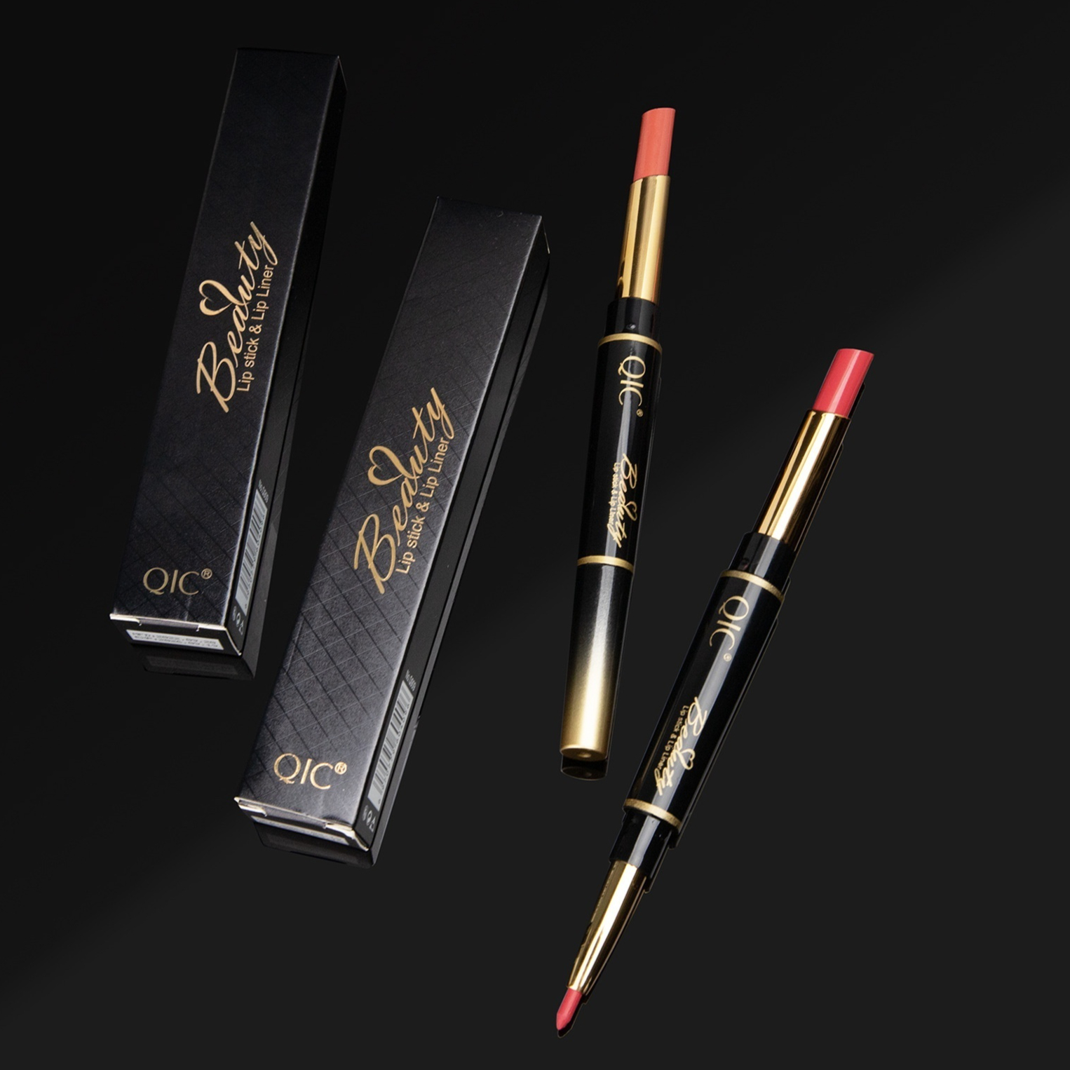 2-in-1 Waterproof Smudge-proof Lip Liner Lipstick Pen
