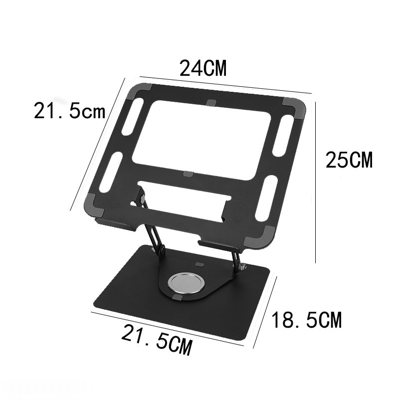 Multi-functional Computer Stand, Rotatable And Foldable Metal Cooling Base, Tablet And Laptop Holder Made Of Carbon Steel