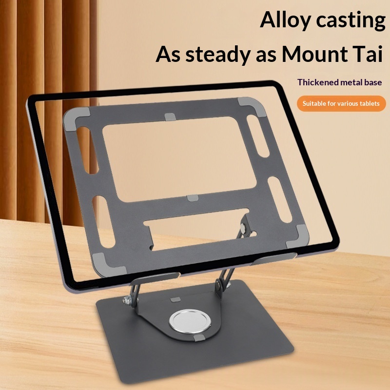 Multi-functional Computer Stand, Rotatable And Foldable Metal Cooling Base, Tablet And Laptop Holder Made Of Carbon Steel