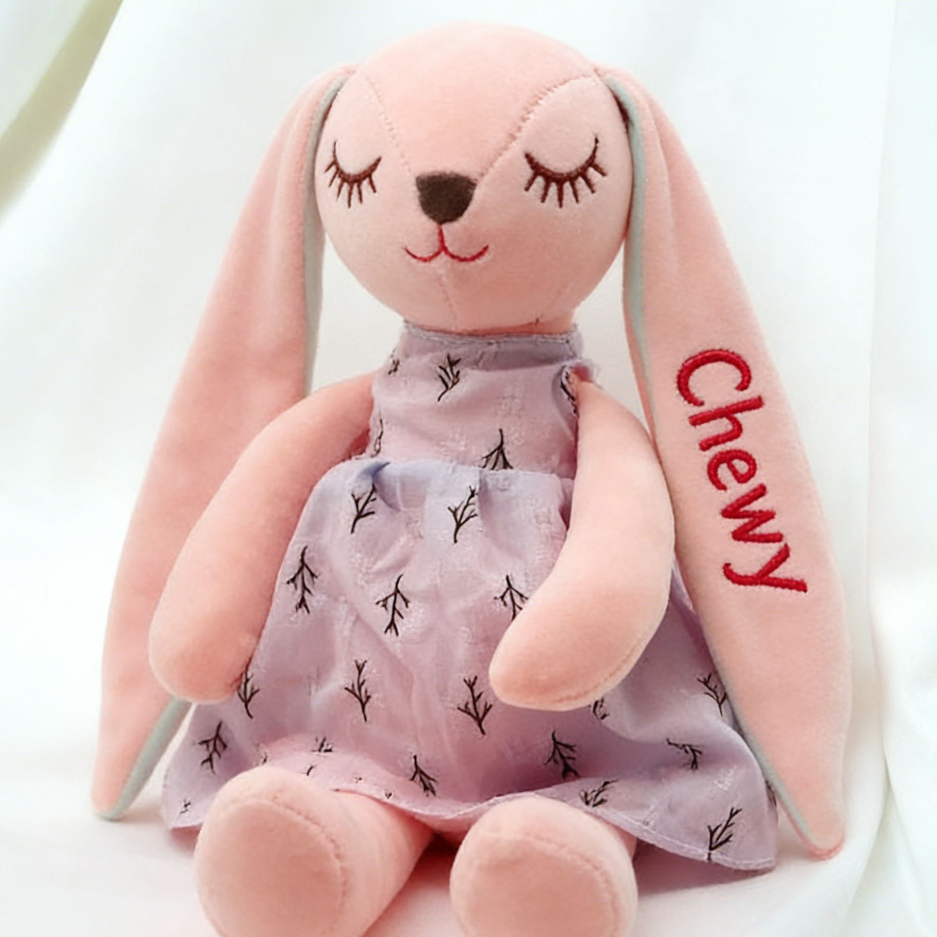 Personalized Embroidered Easter Bunny Doll