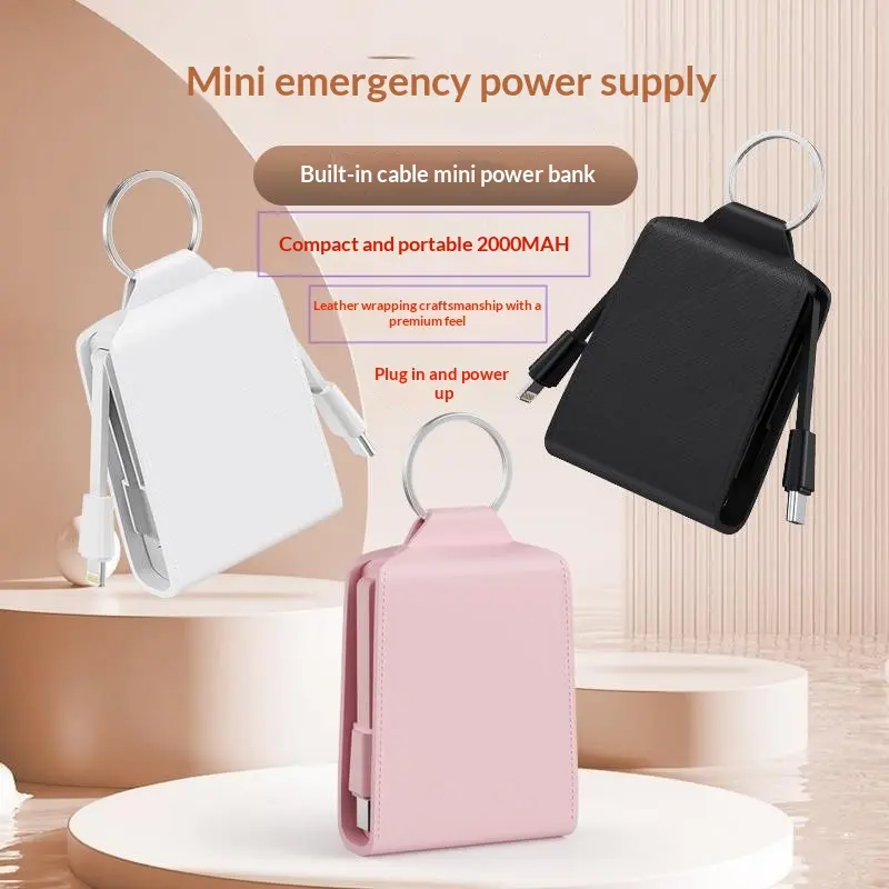 Mini Self-contained Dual-cable Emergency Power Bank