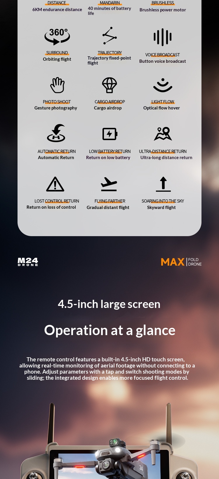 M24 GPS Brushless Drone with Airdrop