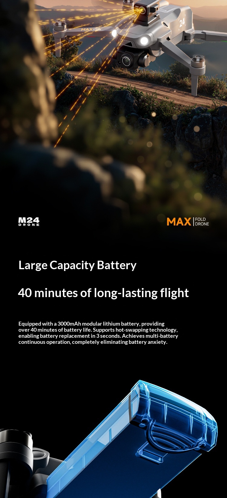 M24 GPS Brushless Drone with Airdrop