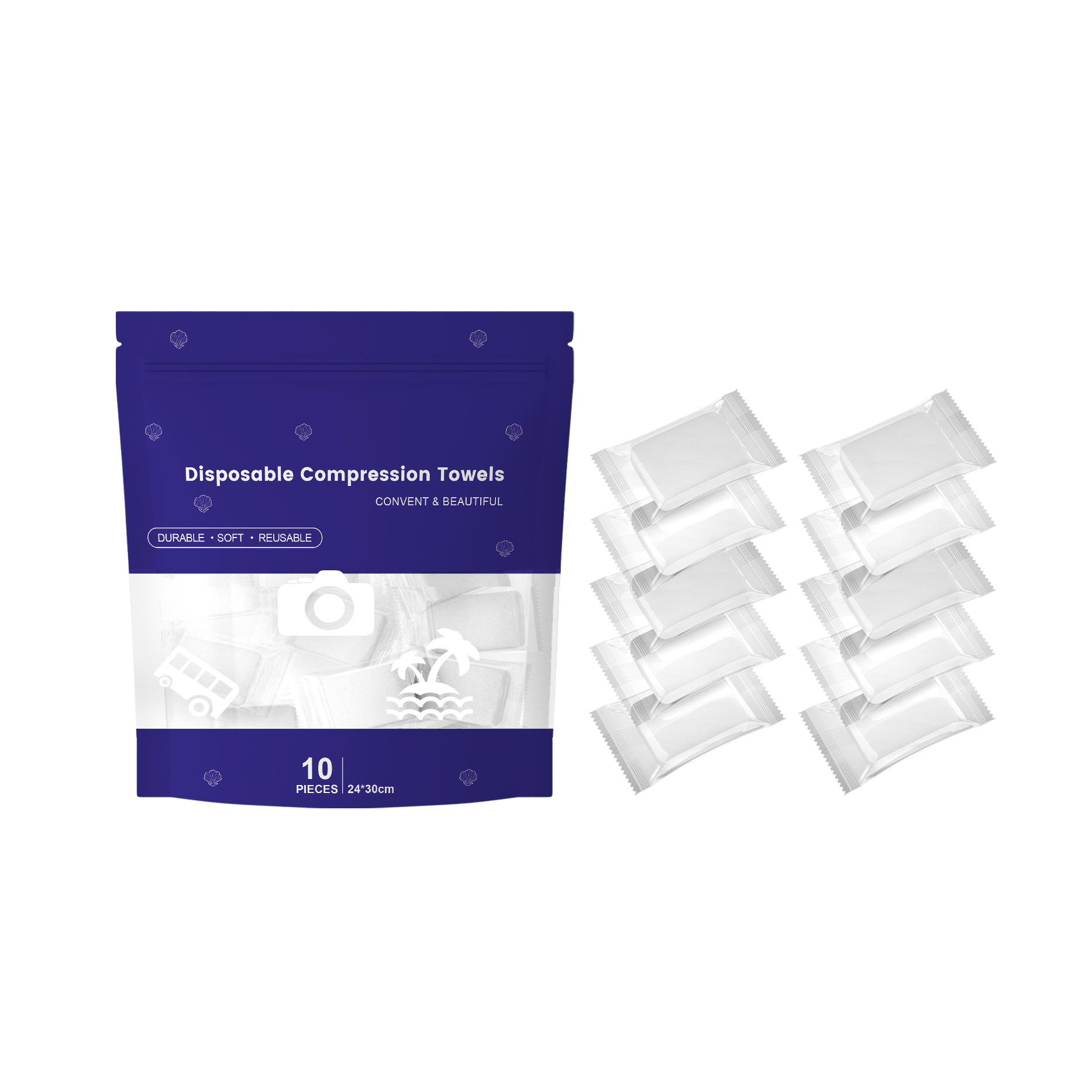 Disposable Compression Towels