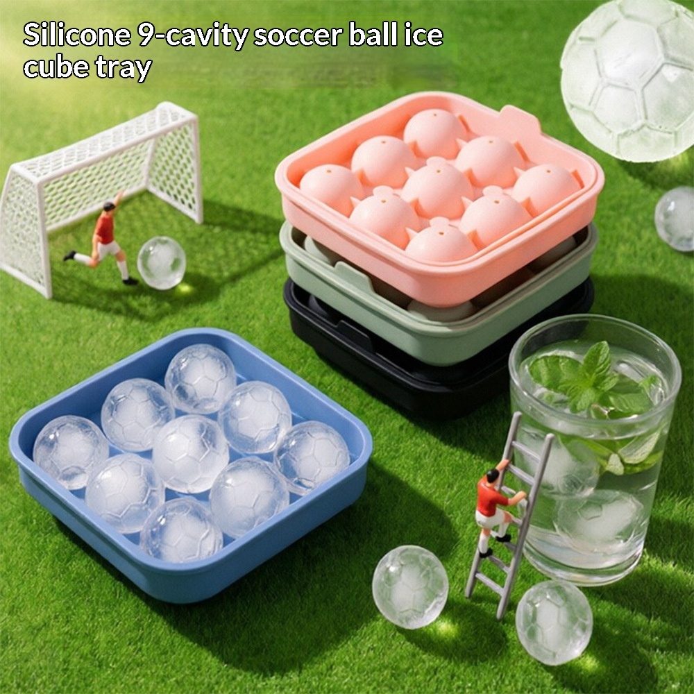 Cross-border  World Cup 3D Silicone Football Ice Cube Tray