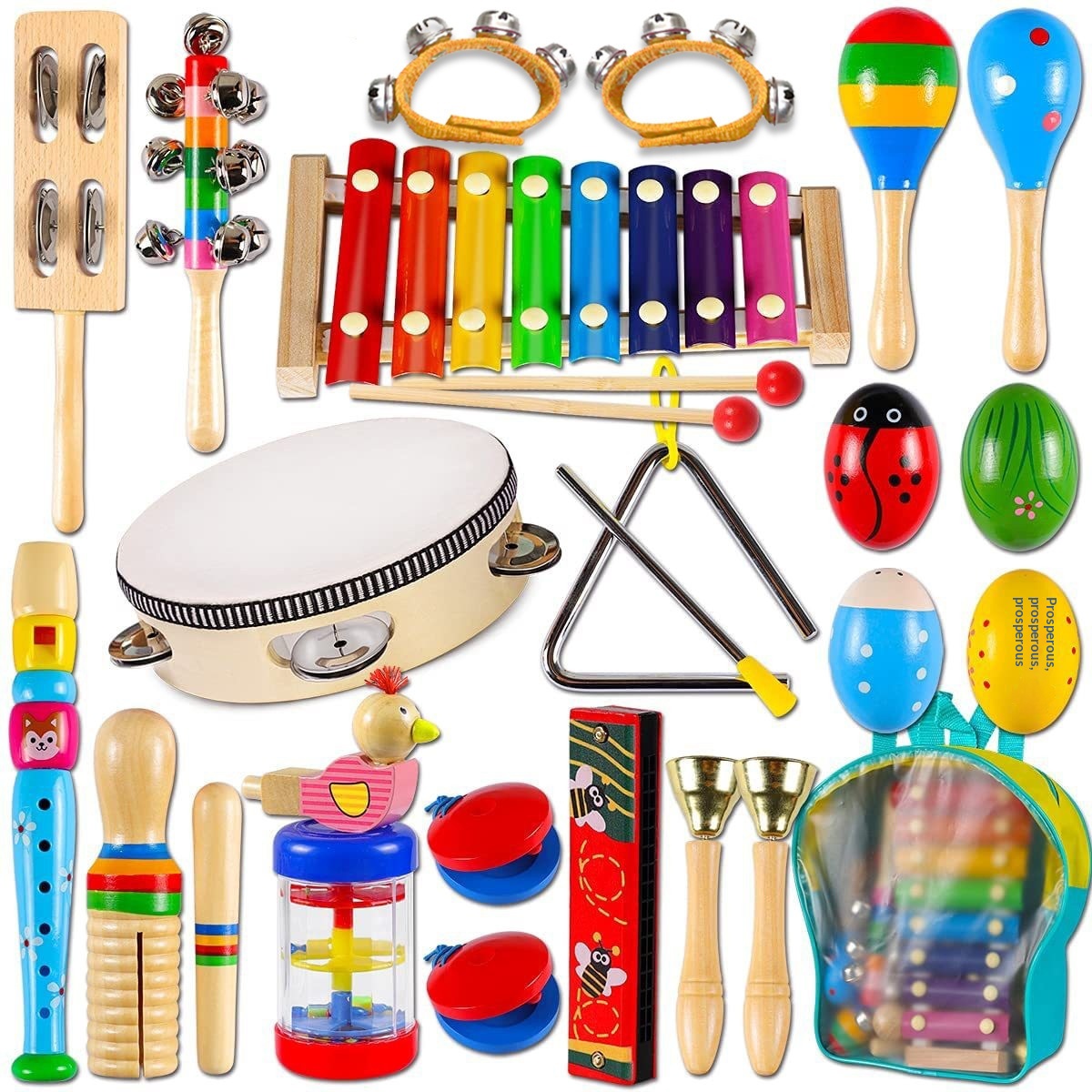 Orff Instrument Set Childrens Percussion Toy