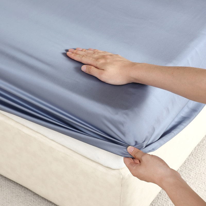 Premium Tencel Fitted Sheet Single Piece Cool-to-the-touch For Summer Bare-sleeping