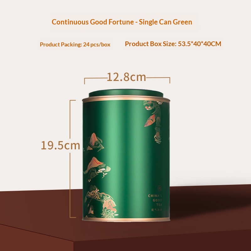 Round Tinplate Empty Can, Large-sized Tea Storage Can With Airtight Seal
