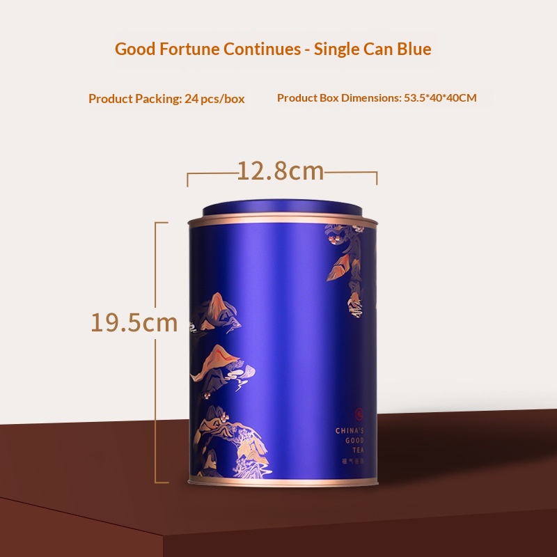 Round Tinplate Empty Can, Large-sized Tea Storage Can With Airtight Seal