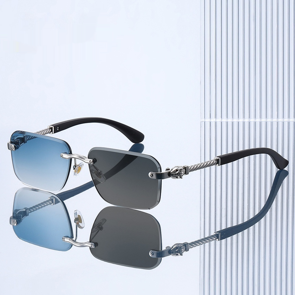 New Frameless Leopard-head Sunglasses With Photoch