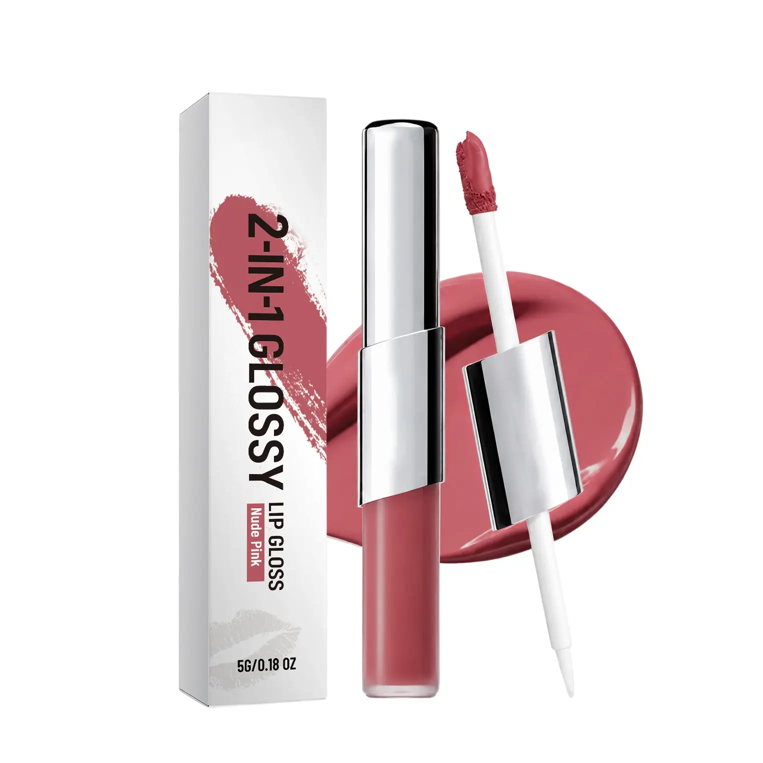 Two-in-one Make-up Brightening Lip Gloss