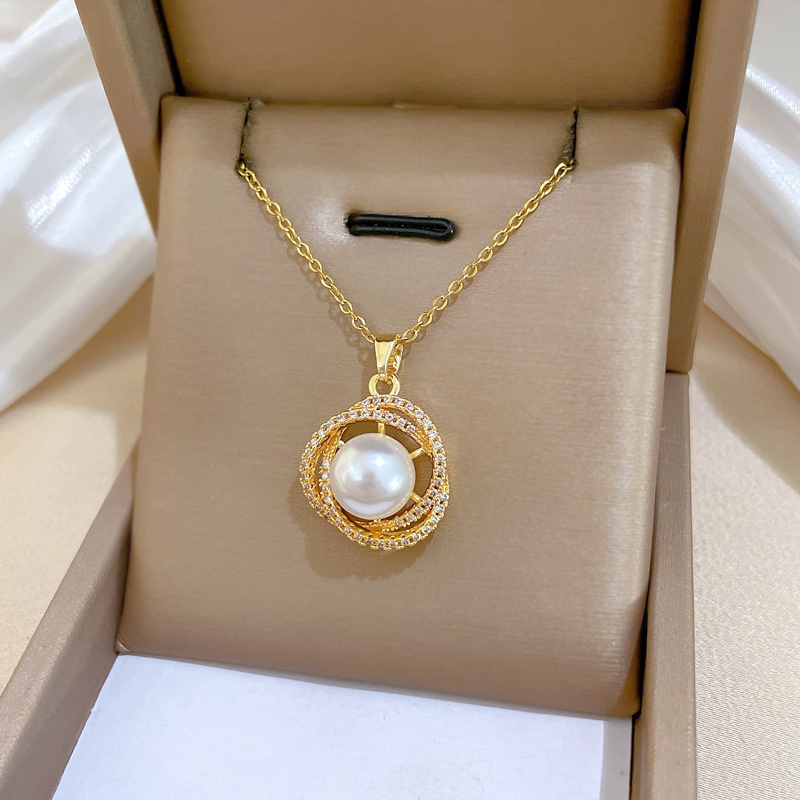 Elegant Full-diamond Necklace For Women