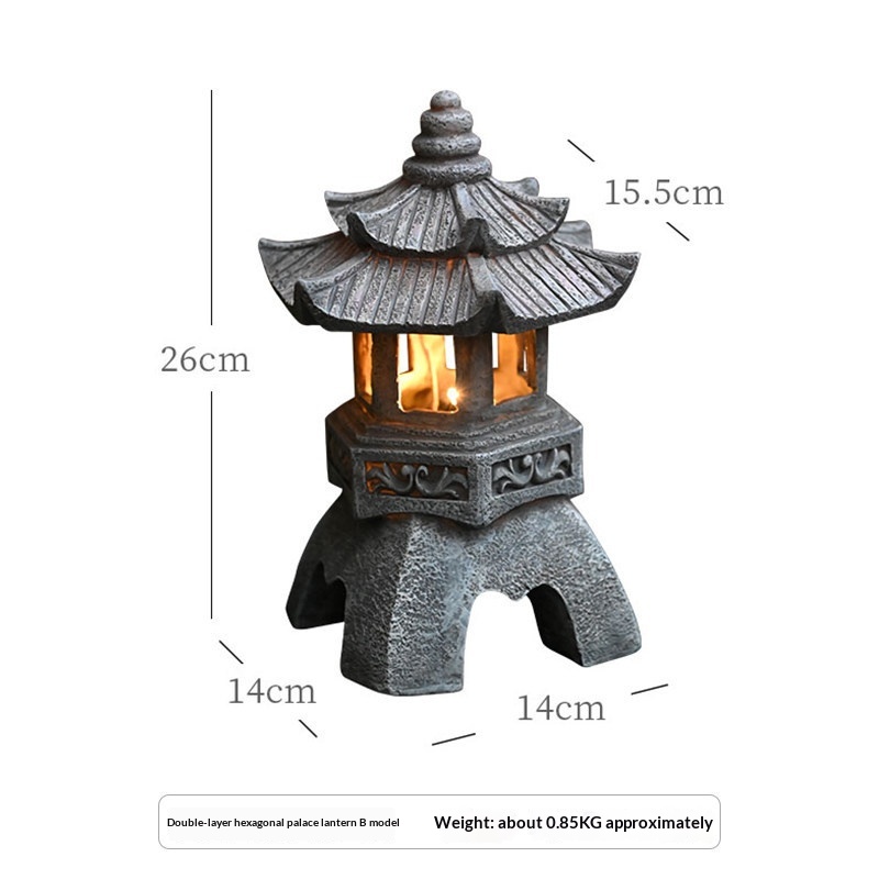 Solar Powered Stone Tower Lamp, picture 7 of 7