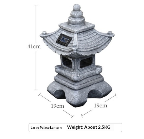 Solar Powered Stone Tower Lamp, picture 5 of 7