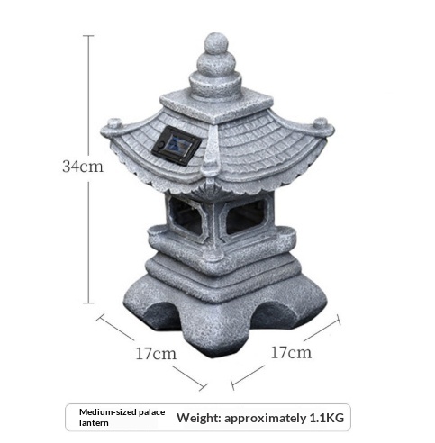 Solar Powered Stone Tower Lamp, picture 4 of 7