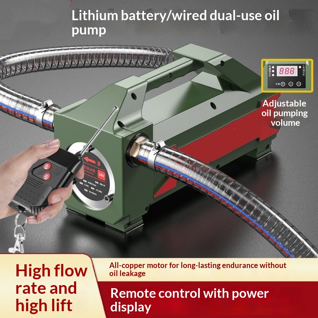 Lithium-battery Digital-display Remote-control Electric OilPump