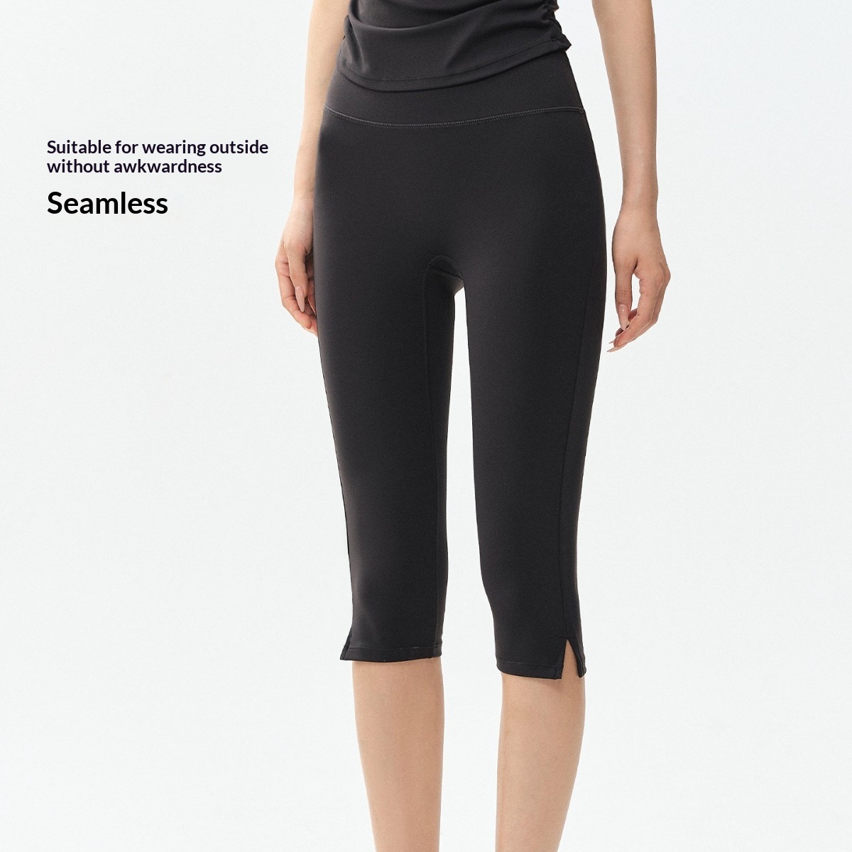 Seven Point Yoga Pants High Waisted Tight Fit Fitness Shorts