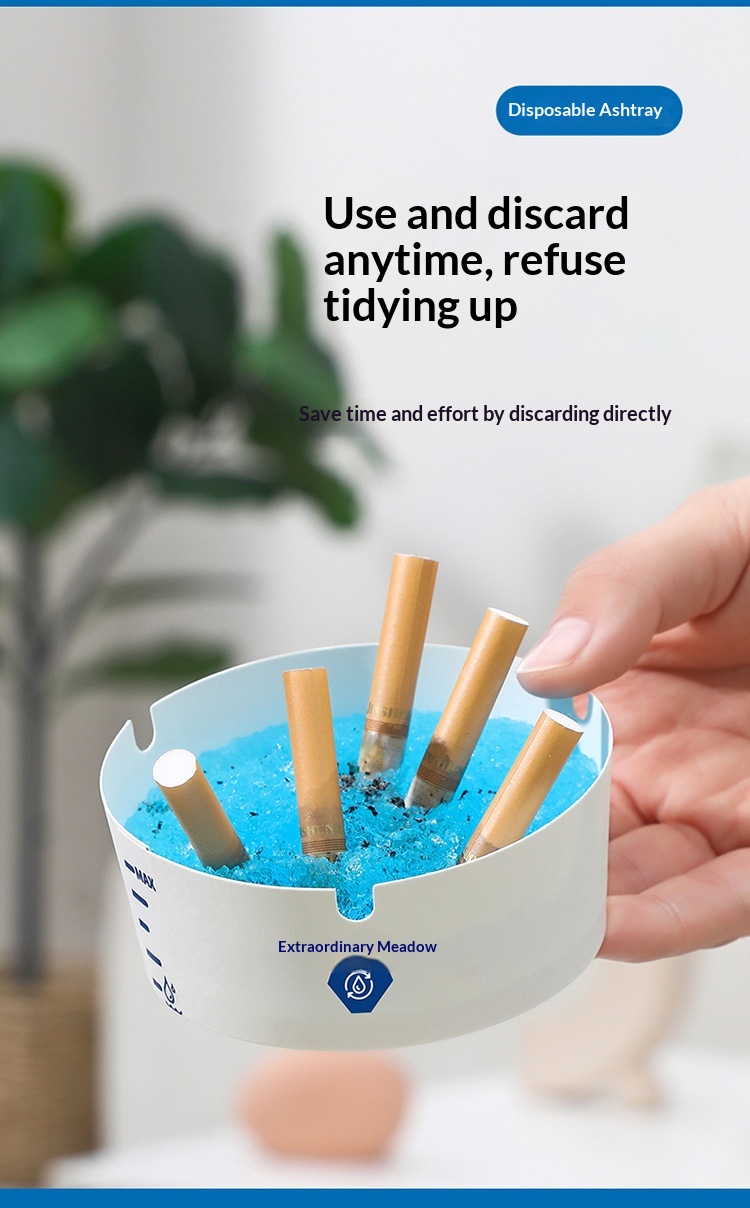 Bulk pack of 50 disposable paper ashtrays for business use